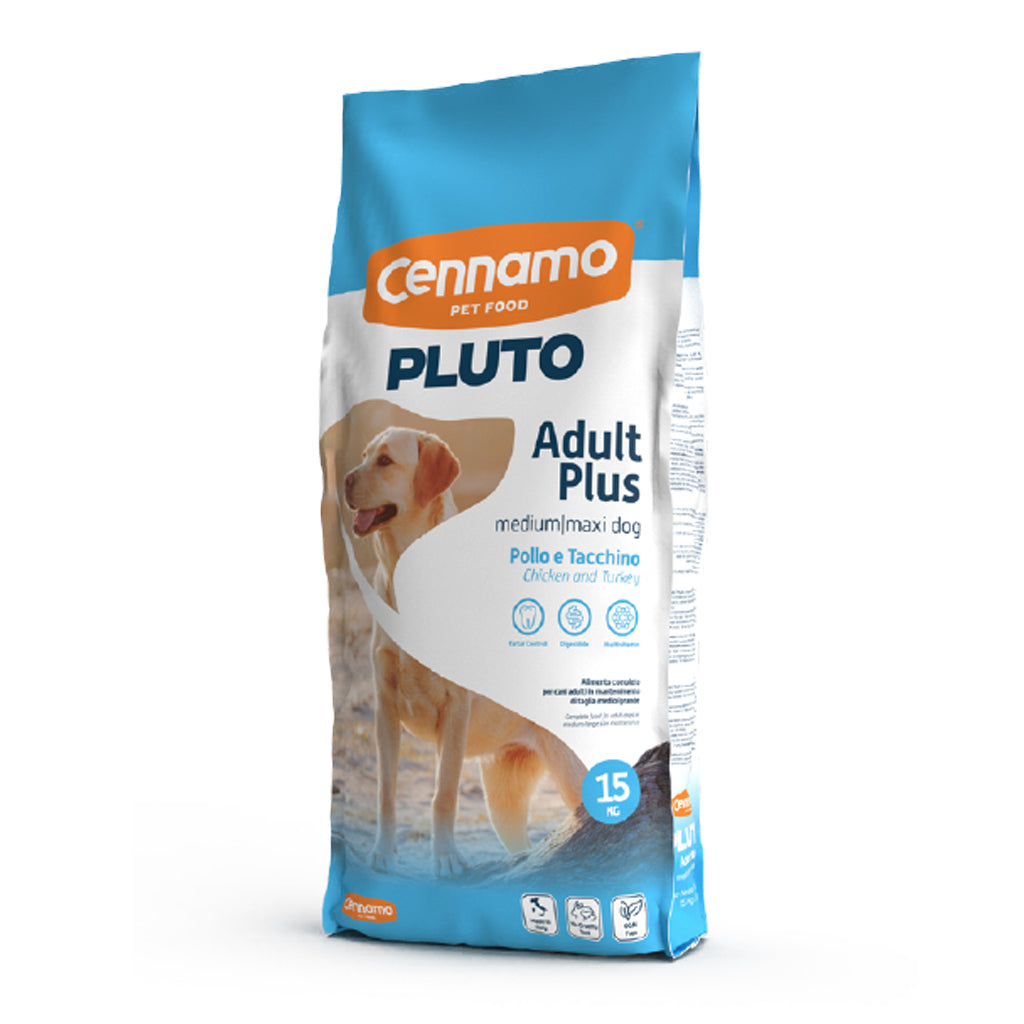 PLUTO ADULT PLUS gusto POLLO E TACCHINO - Kg 15