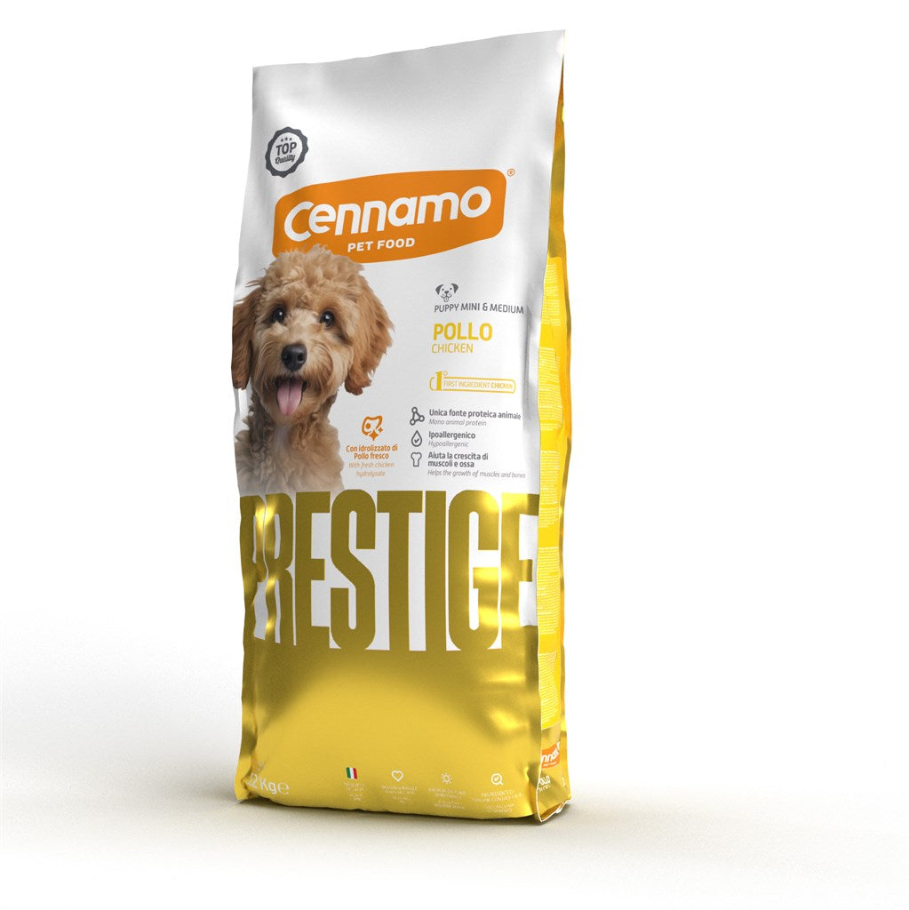 PRESTIGE PUPPY MINI MEDIUM gusto POLLO - Kg 2 e Kg 12